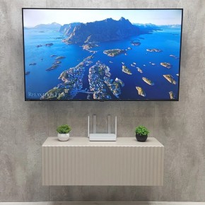 Тумба подвесная под ТВ LINES MTV3-MA 900 Бежевый (Леда-М 10.1.5) в Надыме - nadym.ok-mebel.com | фото 3