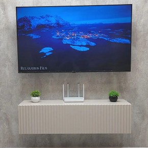 Тумба подвесная под ТВ LINES MTV4-MA 1150 Бежевый (Леда-М 10.1.5) в Надыме - nadym.ok-mebel.com | фото 2