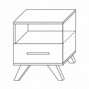 Тумба прикроватная Вега Скандинавия в Надыме - nadym.ok-mebel.com | фото 8