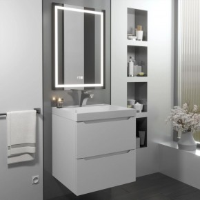 Тумба с раковиной Uperwood Tanos 50 см, подвесная, белая матовая в Надыме - nadym.ok-mebel.com | фото