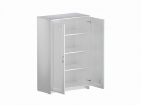 Тумба СИРИУС двухдверная высокая, цвет белый в Надыме - nadym.ok-mebel.com | фото 3