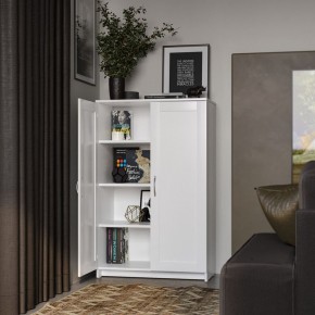 Тумба СИРИУС двухдверная высокая, цвет белый в Надыме - nadym.ok-mebel.com | фото 4