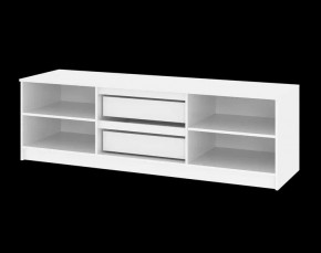 Тумба ТВ большая Парус (Белый/Графит) в Надыме - nadym.ok-mebel.com | фото 5