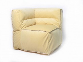 Угловое модульное бескаркасное кресло Комфорт (Желтый велюр) в Надыме - nadym.ok-mebel.com | фото