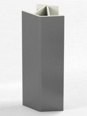 Угловое соединение для цоколя 135 гр. h100 мм (Алюминий, Белый, Черный, Сонома) в Надыме - nadym.ok-mebel.com | фото