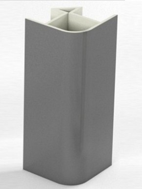 Угловое соединение для цоколя 90 гр. h100 мм (Алюминий, Белый, Черный, Сонома) в Надыме - nadym.ok-mebel.com | фото