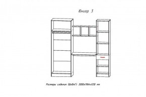 ЮНИОР-3 Уголок школьник (ЦРК.ЮНР.03) в Надыме - nadym.ok-mebel.com | фото 2