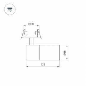 Встраиваемый светильник на штанге Arlight LGD-ARTEMIS-BUILT-FLAP-R55-12W 051795 в Надыме - nadym.ok-mebel.com | фото 7