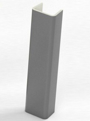 Торцевая заглушка  для цоколя h100 мм (Алюминий, Белый, Черный, Сонома) в Надыме - nadym.ok-mebel.com | фото