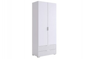 ЗЕФИР Шкаф двухдверный 120.01 (белый муар) в Надыме - nadym.ok-mebel.com | фото