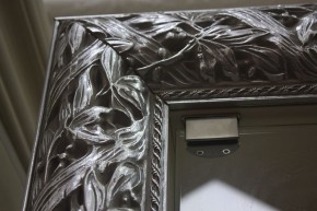 Зеркало большое Тиффани Premium черная/серебро (ТФ/02(П) в Надыме - nadym.ok-mebel.com | фото 4