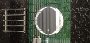 Зеркало Канберра 700х700 с подсветкой Домино (GL7032Z) в Надыме - nadym.ok-mebel.com | фото 7