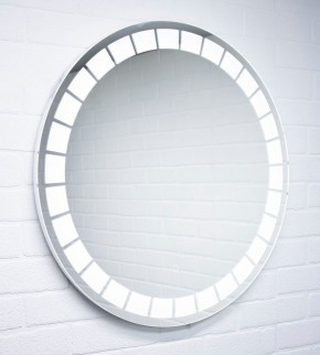 Зеркало Маскат 700х700 с подсветкой Домино (GL7057Z) в Надыме - nadym.ok-mebel.com | фото 3